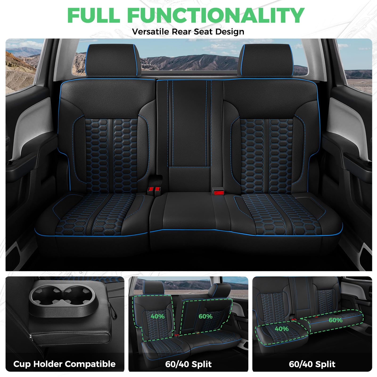RIDEPOSH full-wrap seat protection covering all seat angles