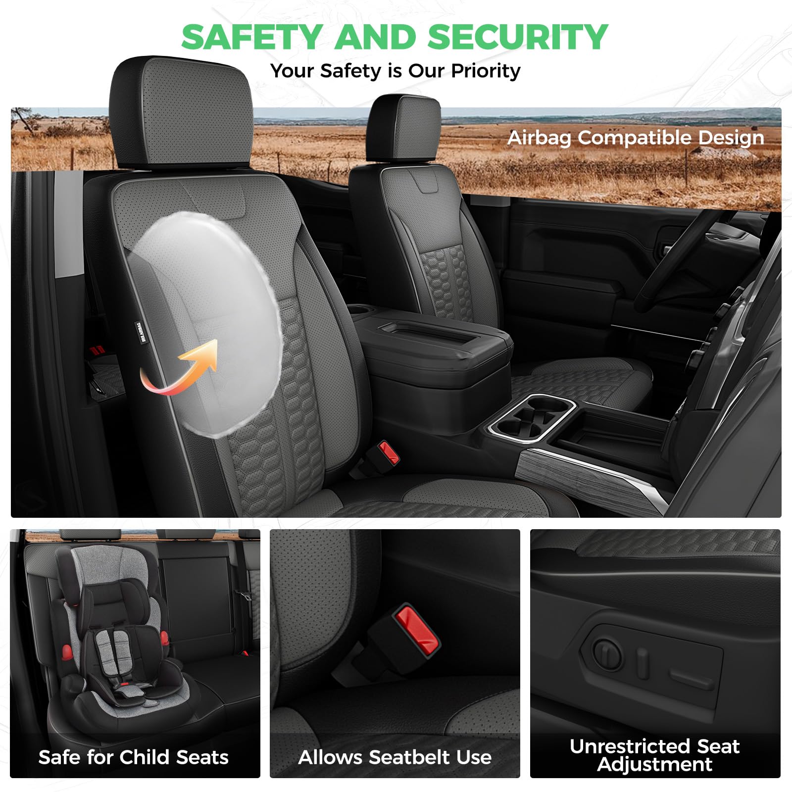 RIDEPOSH full-wrap design guards every angle and enhances comfort for driver and passengers
