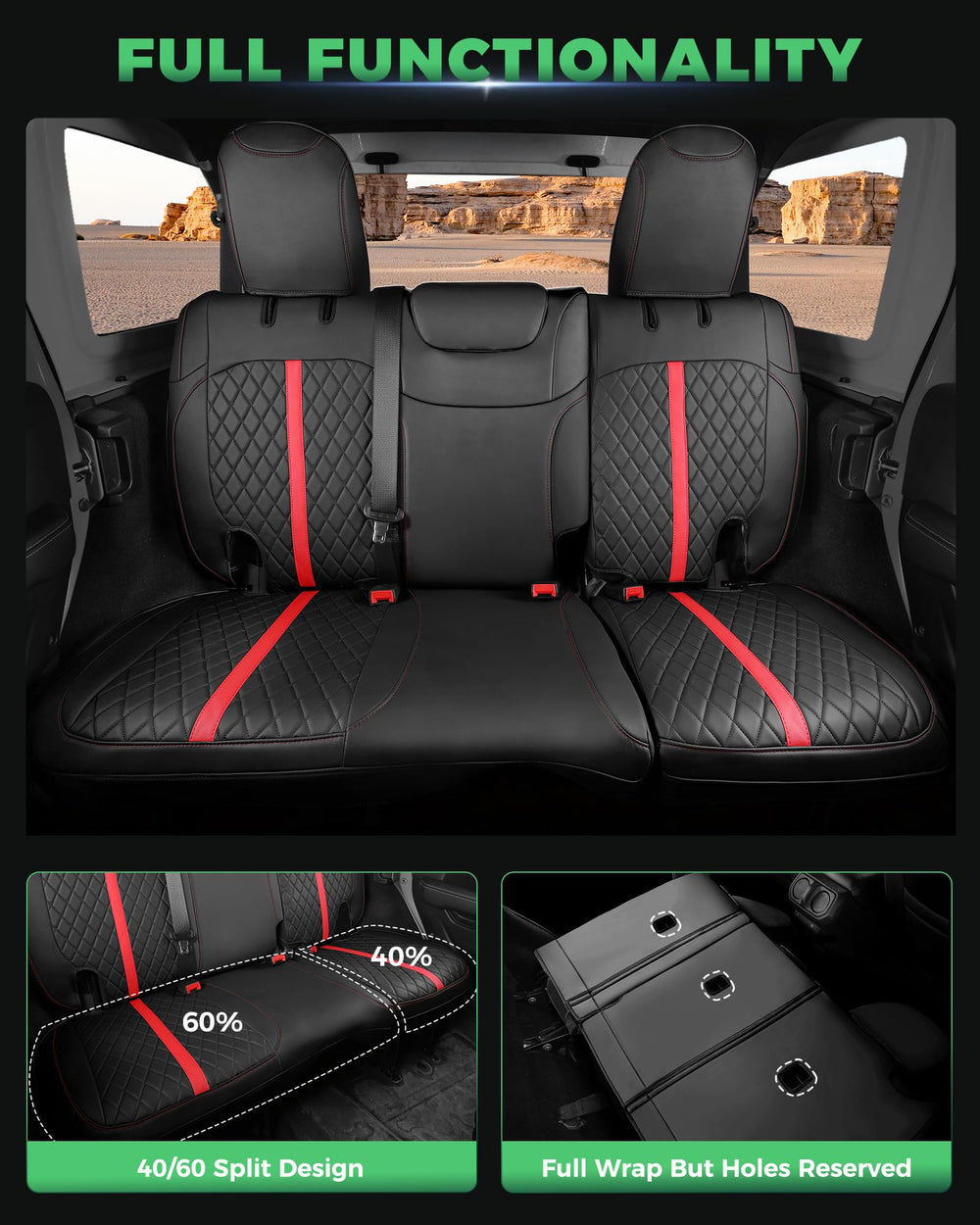 RIDEPOSH airbag-safe cut design ensures safety features remain functional