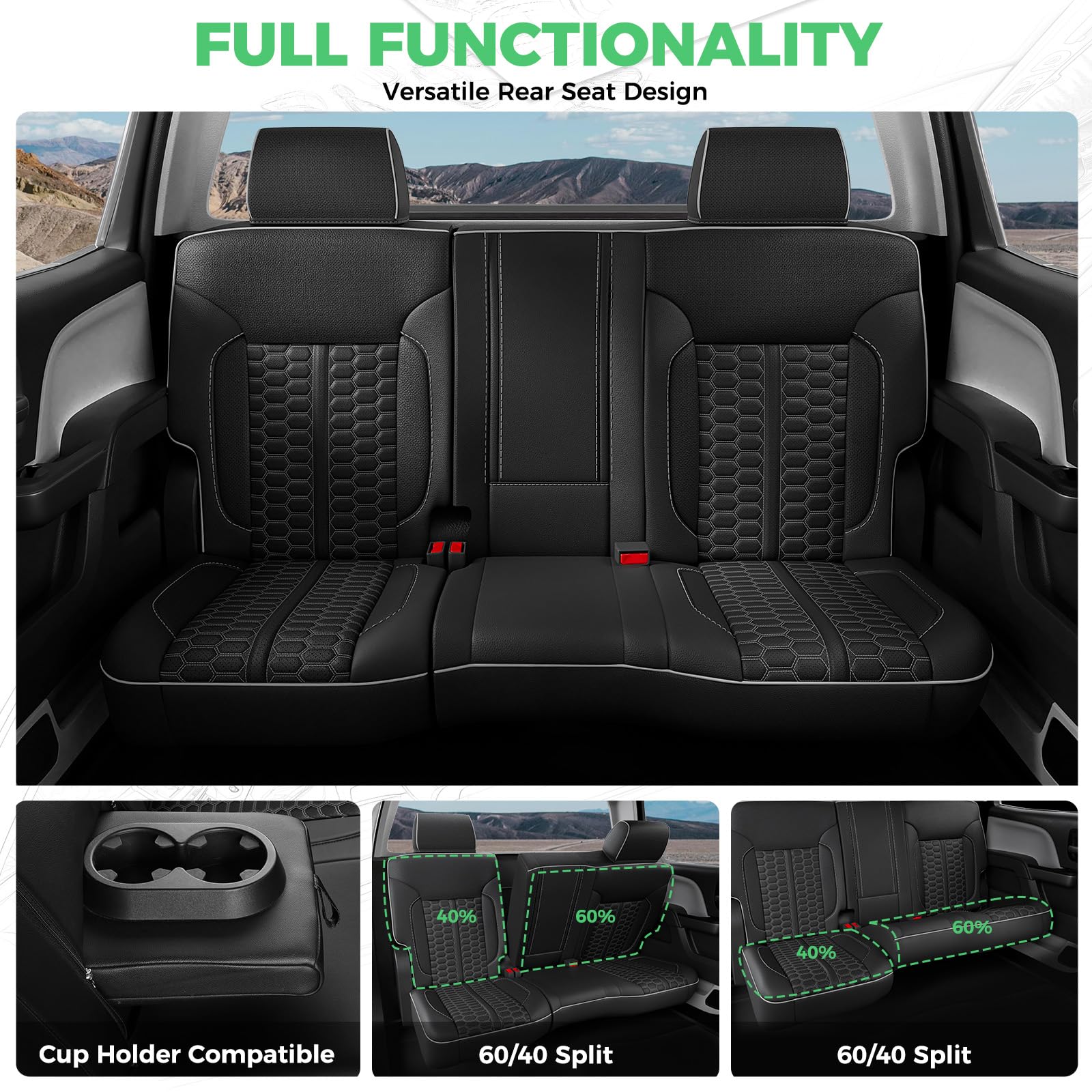 RIDEPOSH jump seat cover protects folding seat area with a neat look.