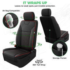 RIDEPOSH jump seat cover protects the folding seat in crew cabs.