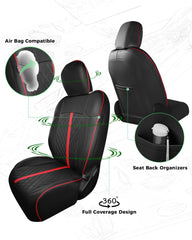 RIDEPOSH luxury leather design front seats with breathable NAPPA material