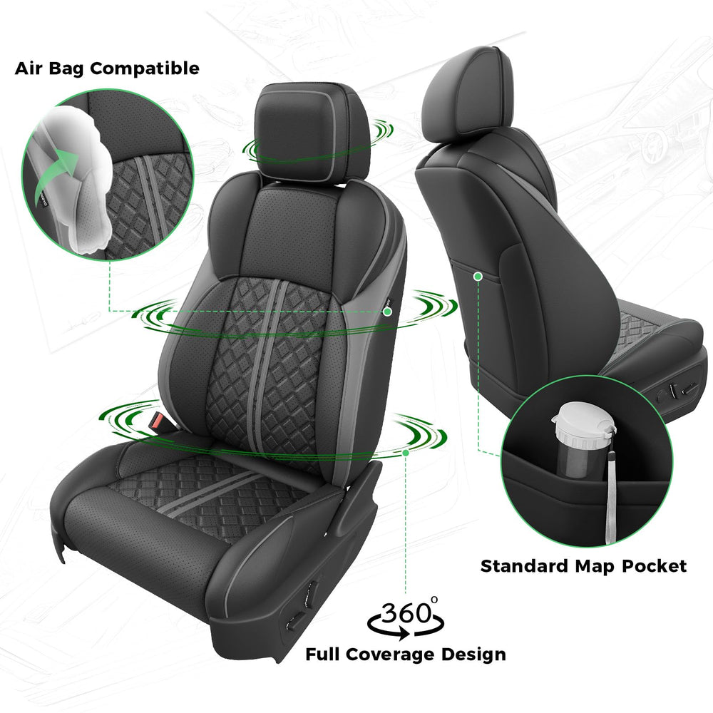 RIDEPOSH Tacoma seat covers include console cover for full interior protection