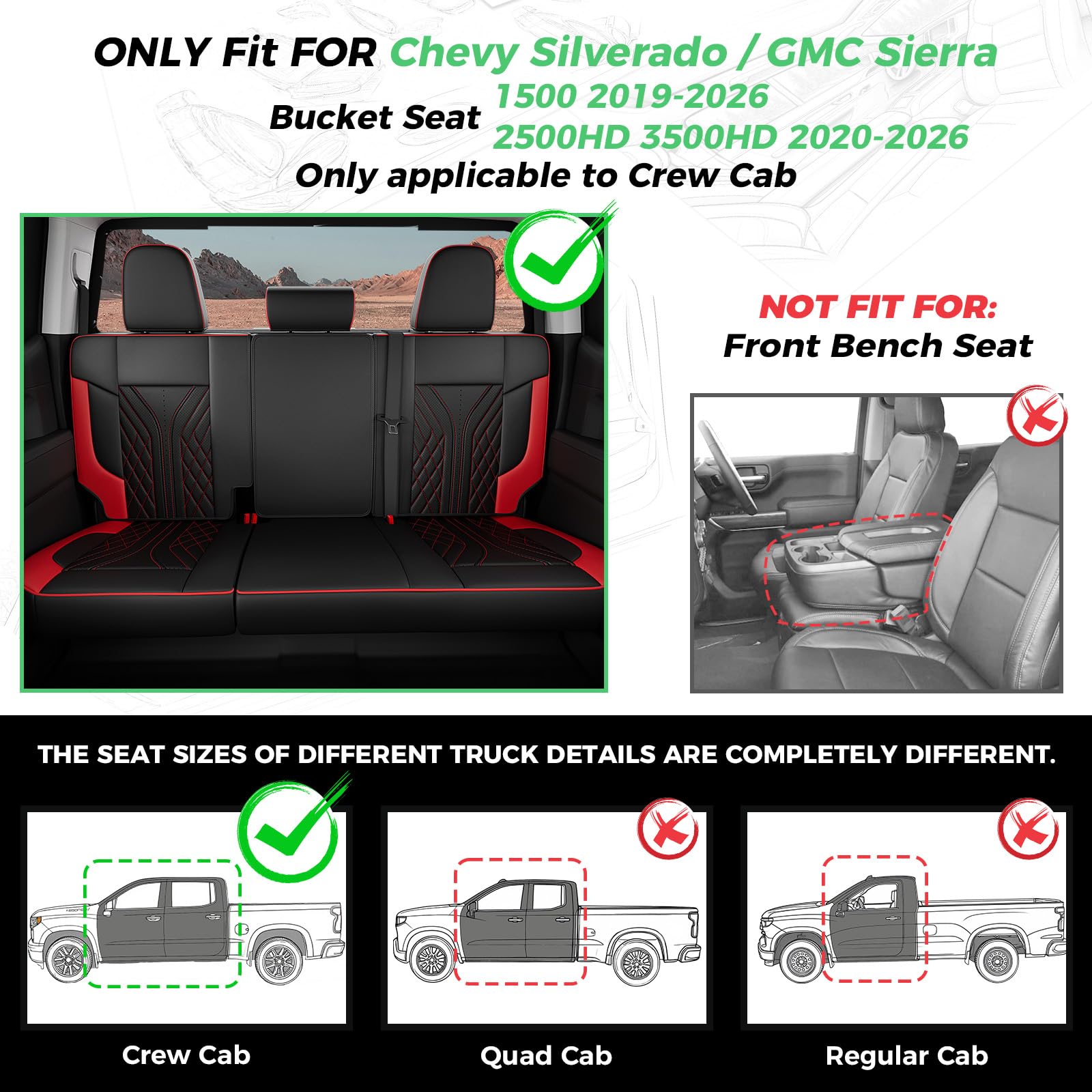 RIDEPOSH waterproof faux leather seat cover texture close-up