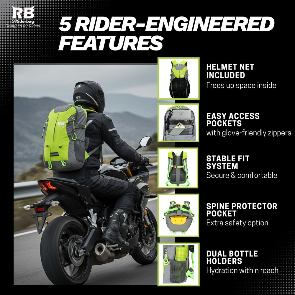 RiderBag laptop compartment keeps devices organized and protected during rides