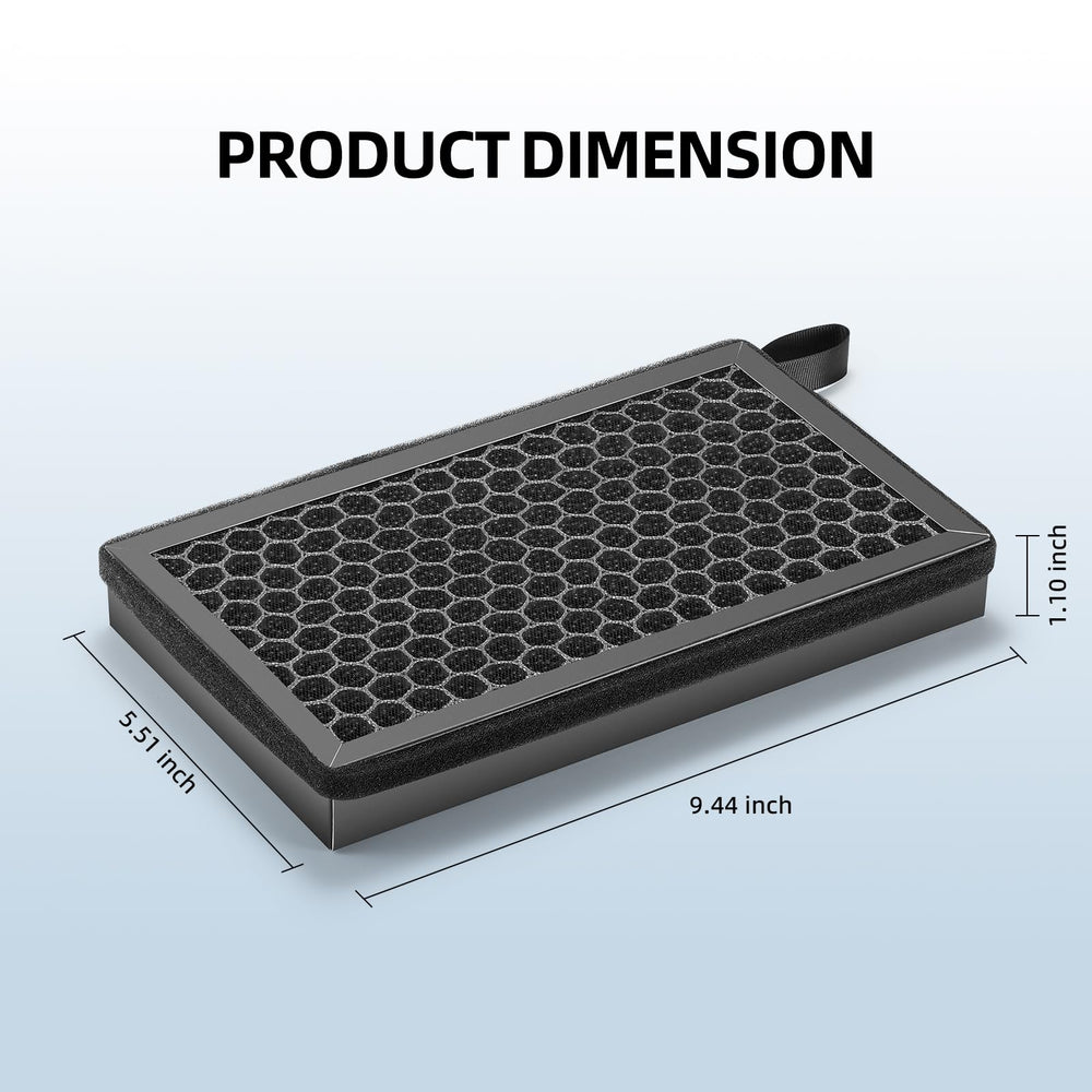 Ridering activated-carbon layer improves interior odor absorption and freshness.