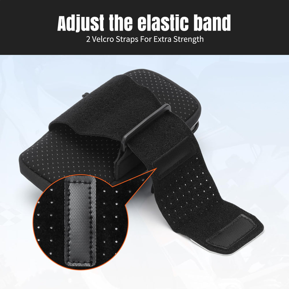 RIDLOG front frame bag installs easily with Velcro straps.