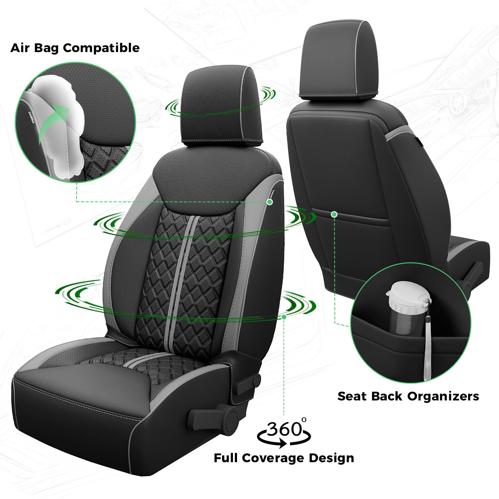 RIDEPOSH Jeep Wrangler rear row seat cover protects seats from pets and mud.