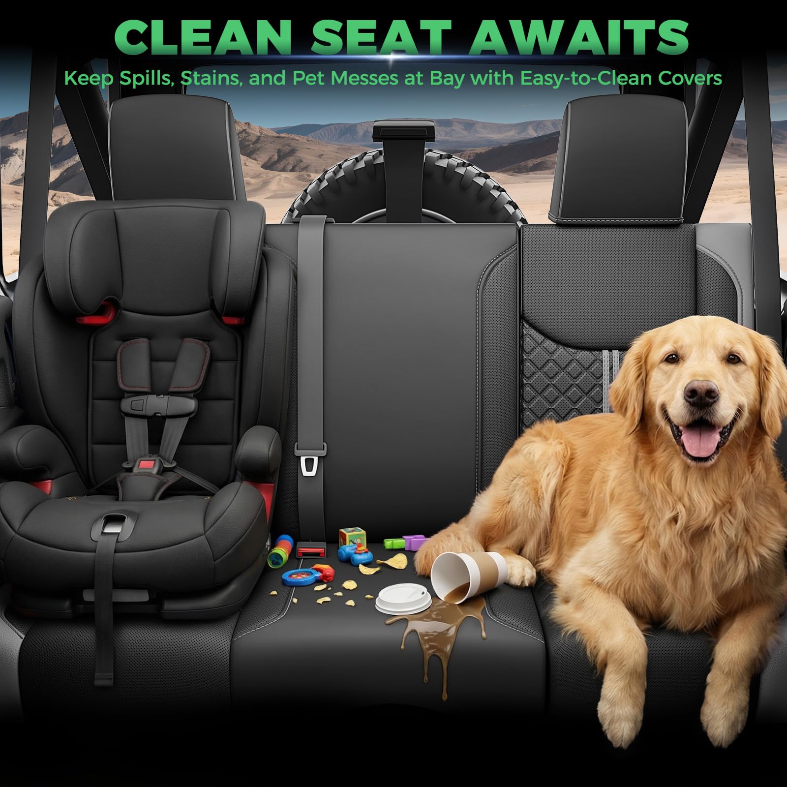 RIDEPOSH rugged protection for daily driving with durable materials.