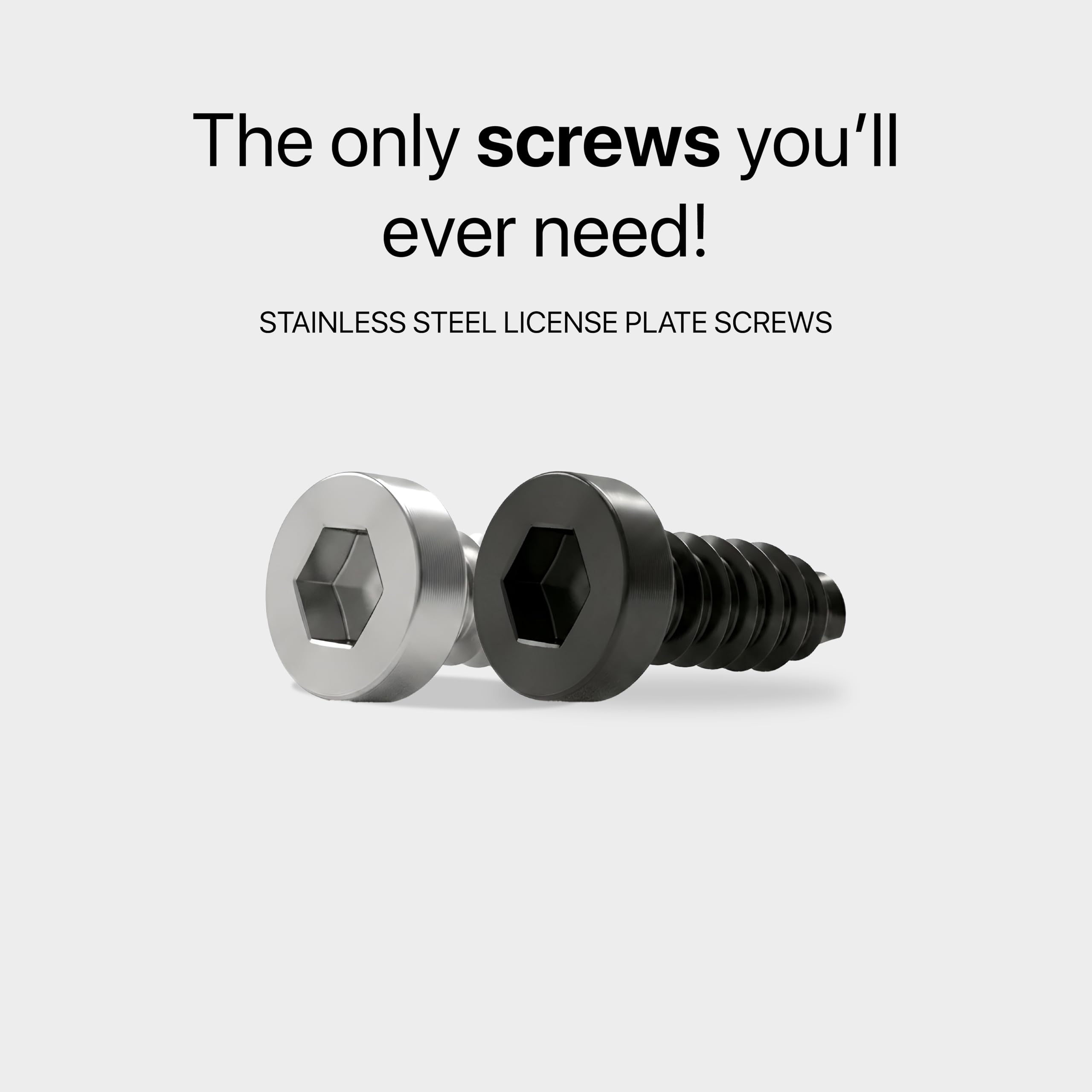 Rightcar Solutions installation kit with screws, inserts, and hex key for quick setup.