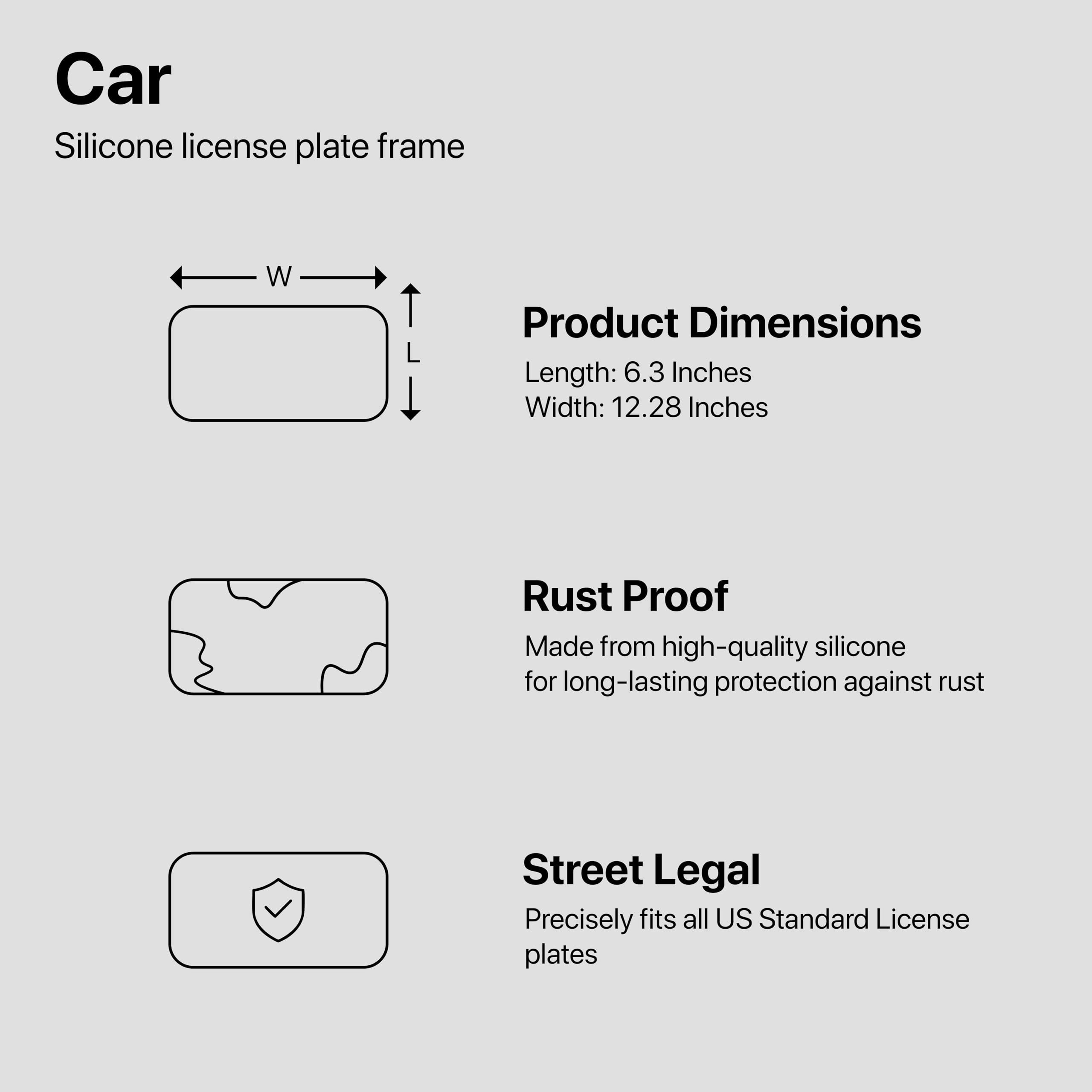 Rattle-proof Rightcar Solutions frame reducing car noise during drive.