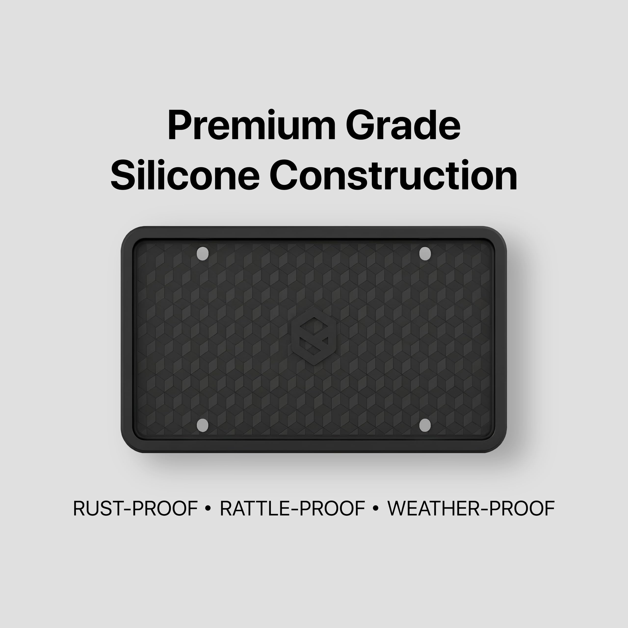 Weatherproof and rust-resistant Rightcar Solutions frame on a vehicle exterior.