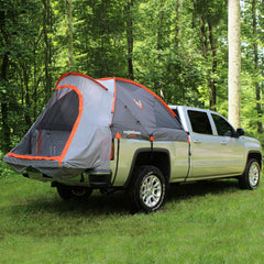 Rightline Gear mid-size truck bed tent installed on pickup for easy camping