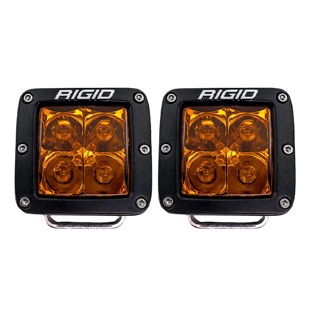 RIGID 20252-D Amber PRO Spot side view highlighting rugged housing.