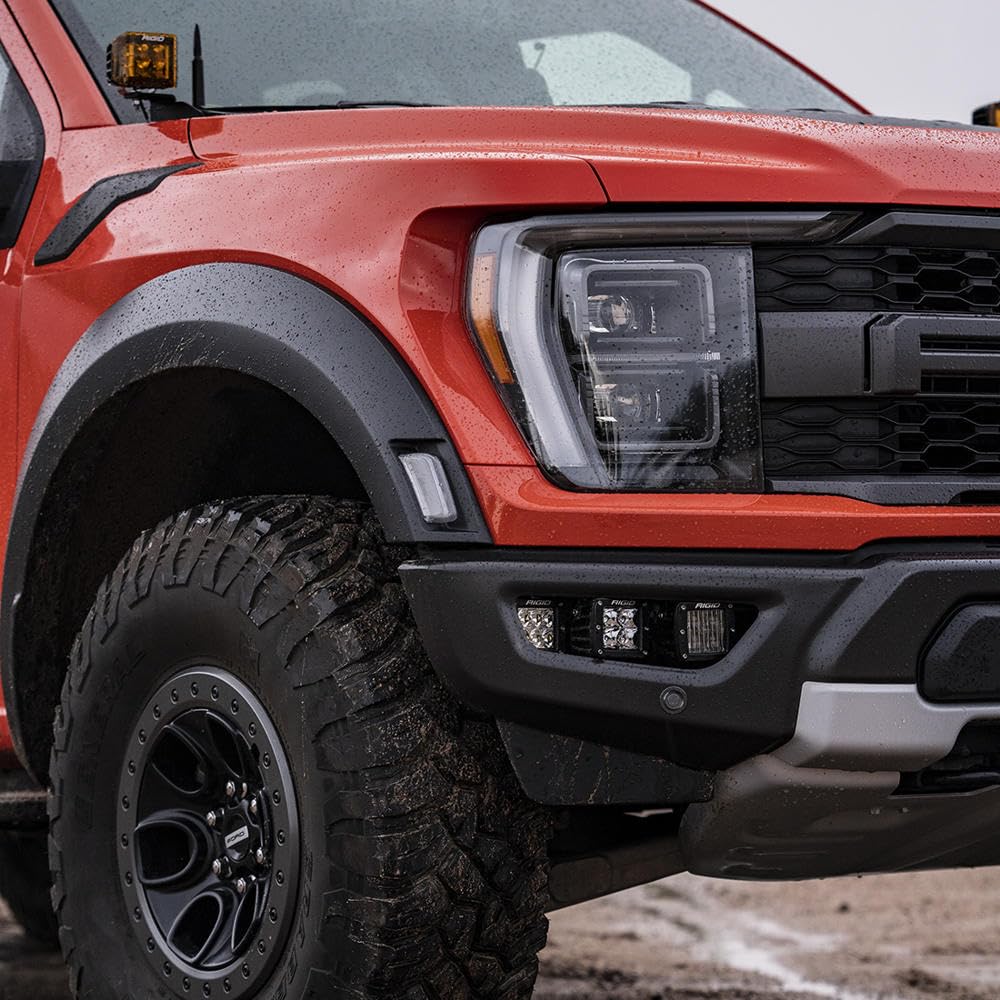 RIGID D-Series PRO flood beam side view highlights compact, rugged housing