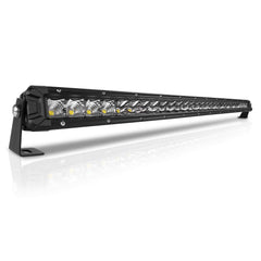Rigidhorse 32 inch LED light bar front view with powerful flood and spot beams for safer night riding