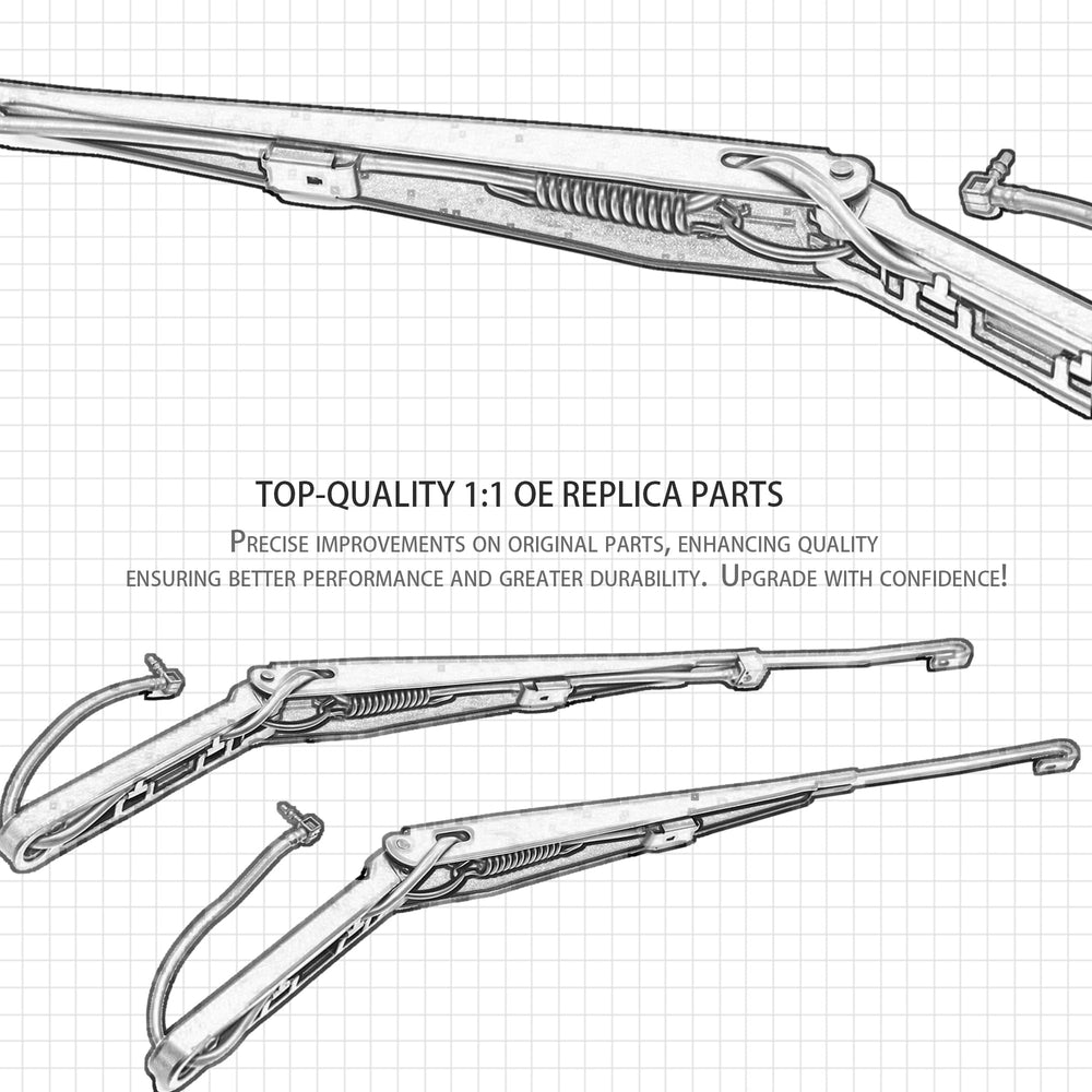 RigidWire wiper arm kit for Cadillac Escalade maintains smooth wipe action in snow.