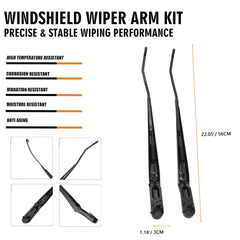 RigidWire OE replacement wiper arm compatible with 42647 42648 for easy swap.