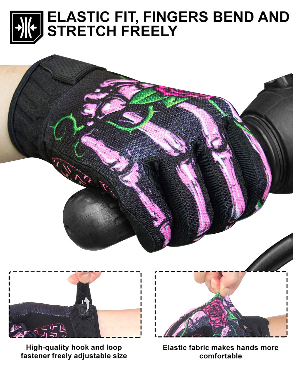 RIGWARL full-finger gloves protect hands during mountain biking and hiking.