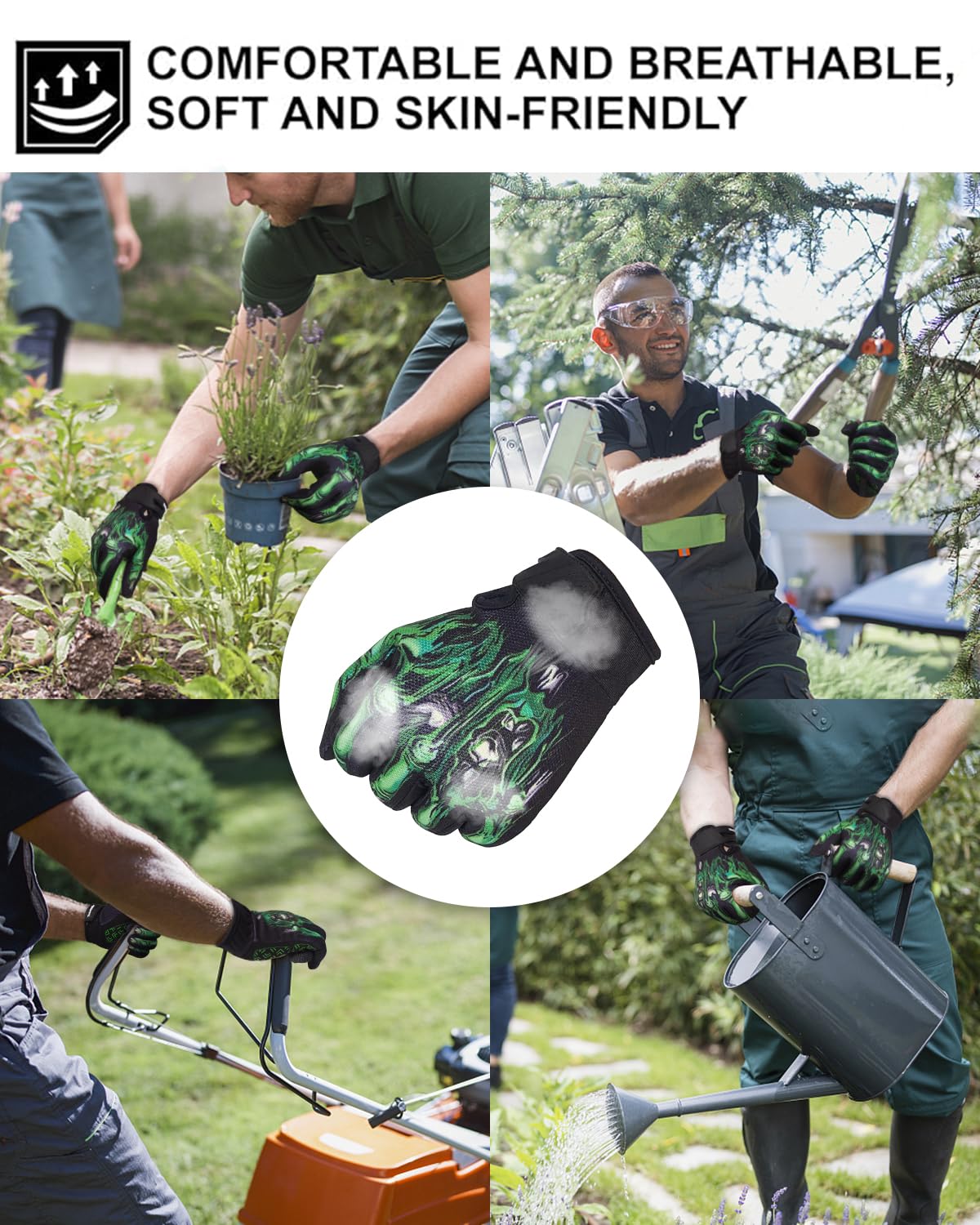 RIGWARL gloves breathable back panels keep hands cool on long rides