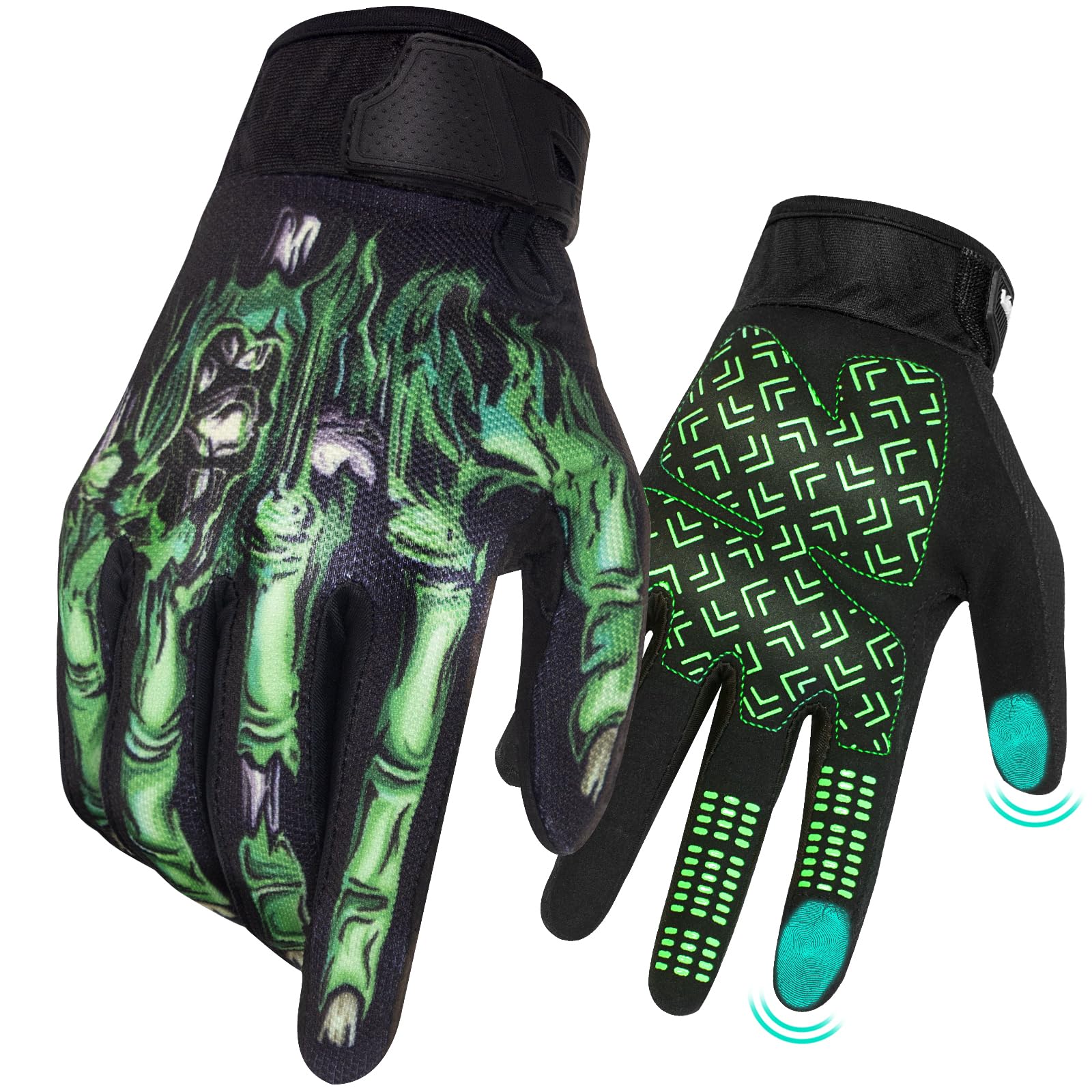 RIGWARL gloves thumb touchscreen for quick device use during rides