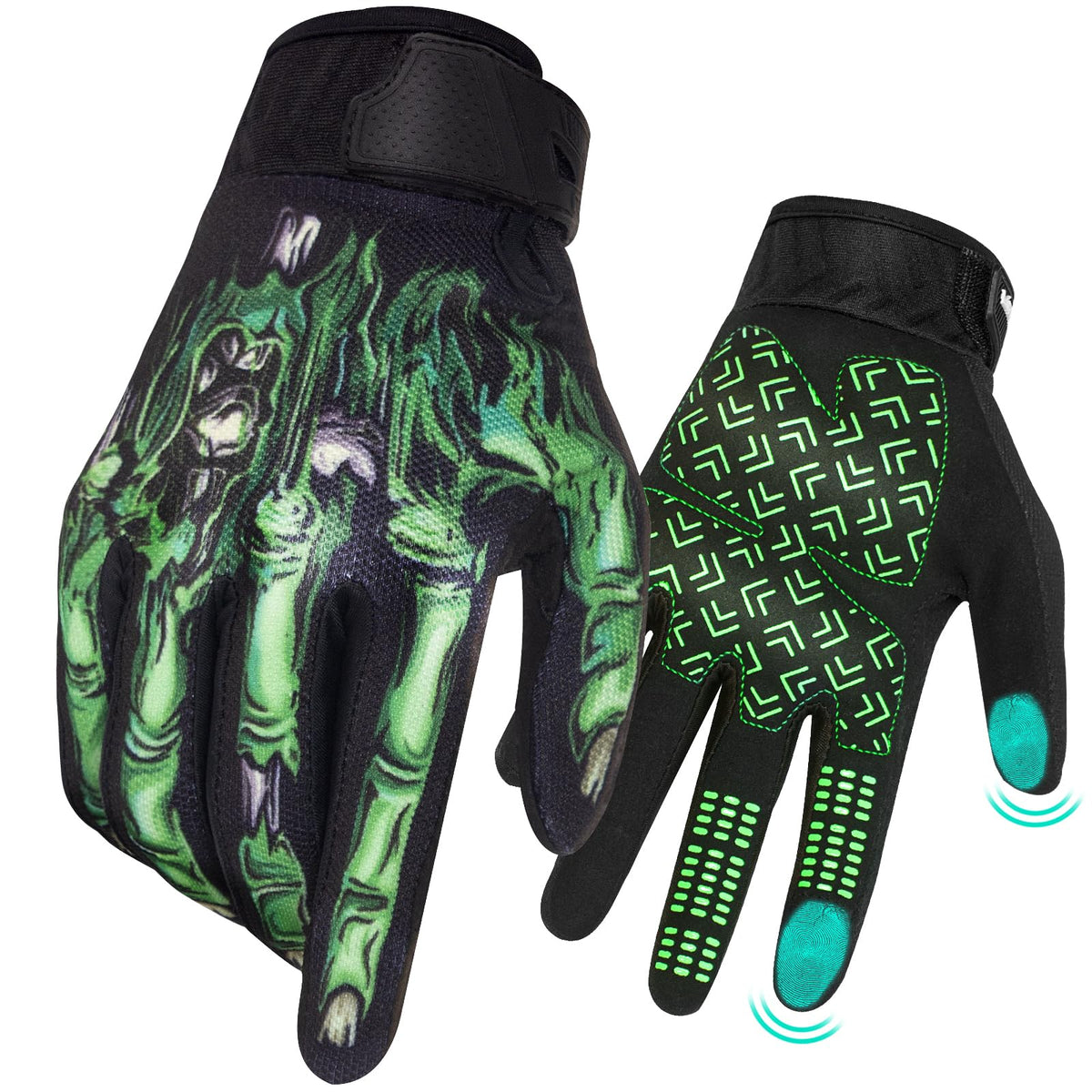 RIGWARL gloves thumb touchscreen for quick device use during rides