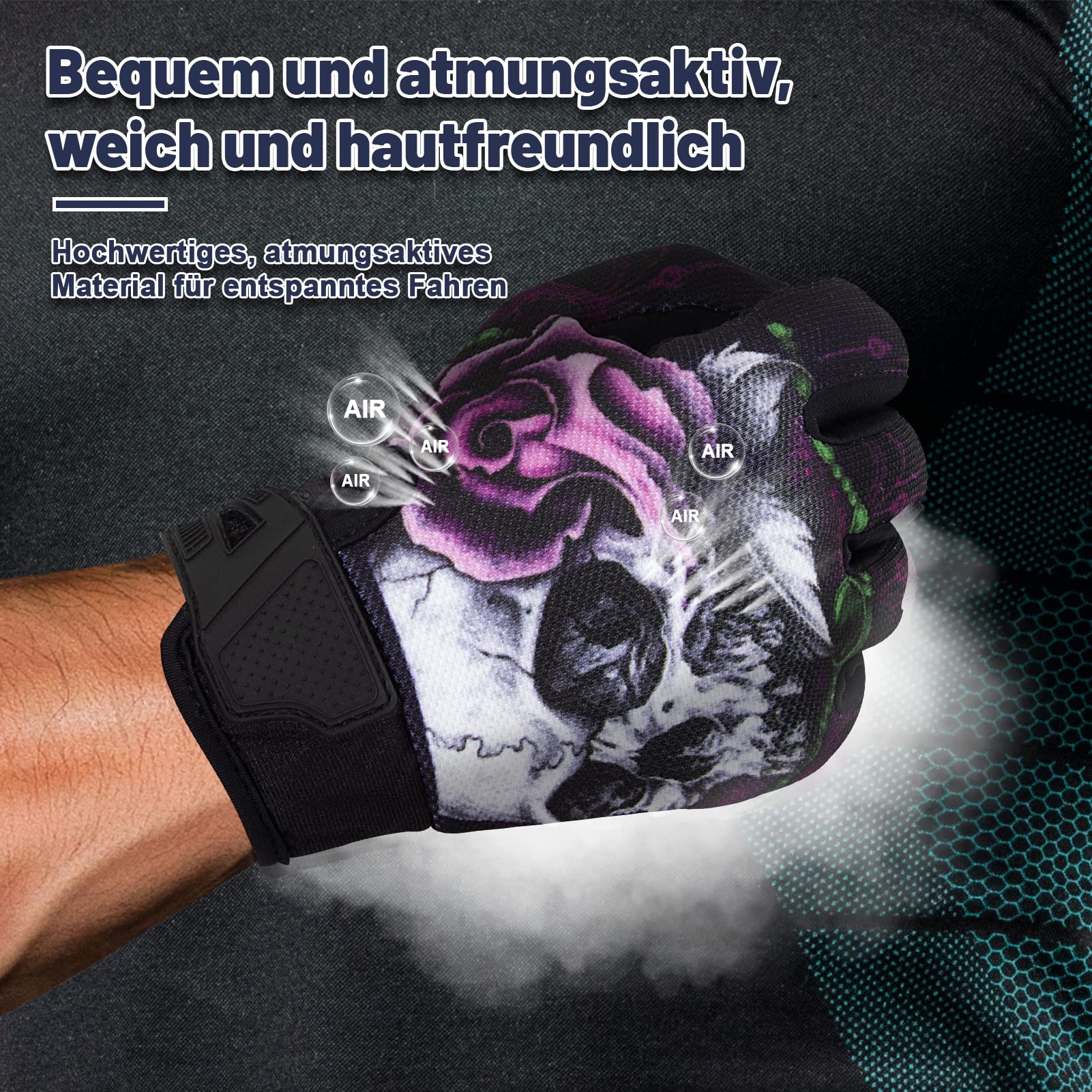 RIGWARL palm padding provides comfortable protection on rough terrains.