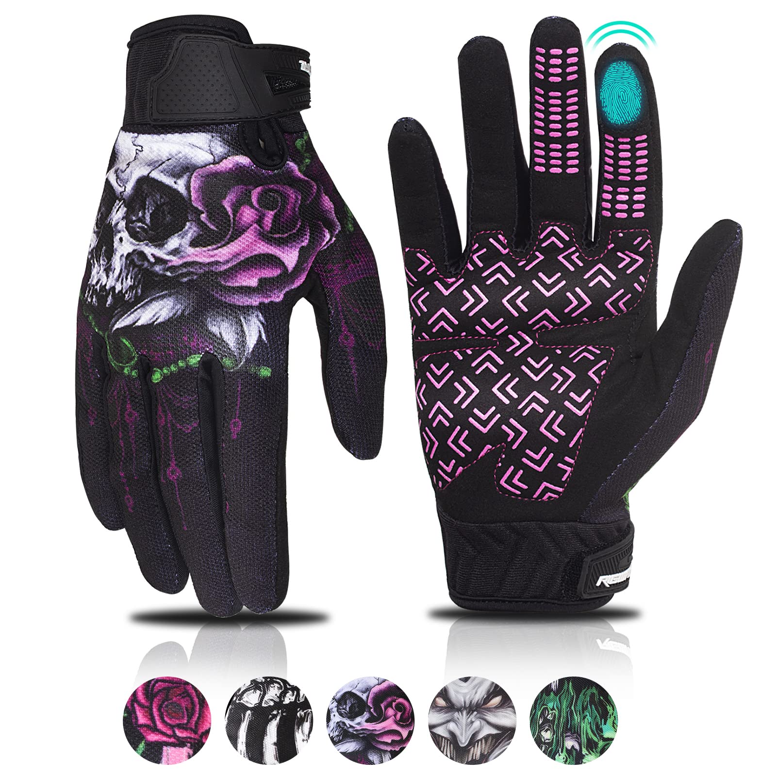 RIGWARL women's touchscreen gloves pink enable fast device use on the go.