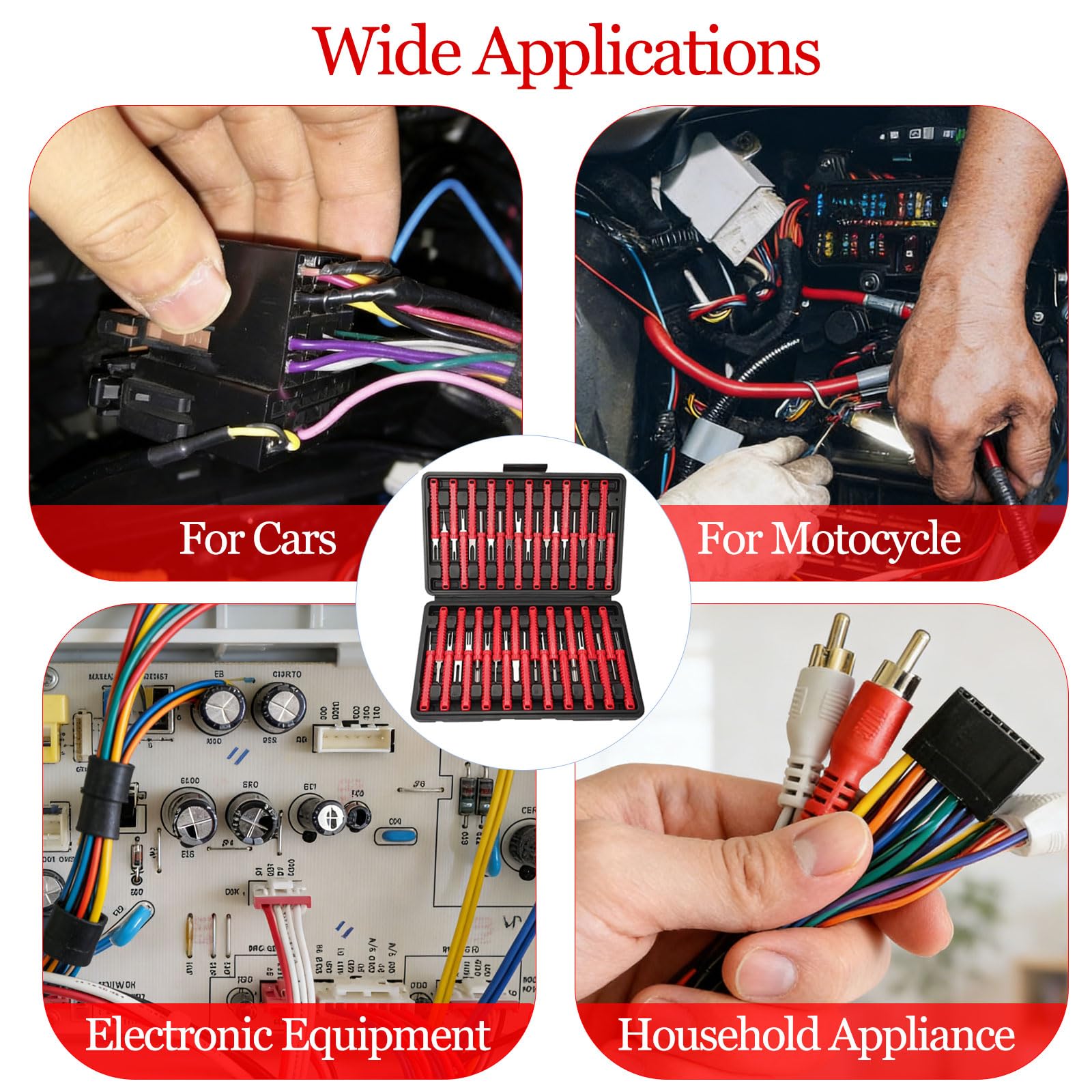Durable, portable toolkit ideal for on-the-go electrical repairs.