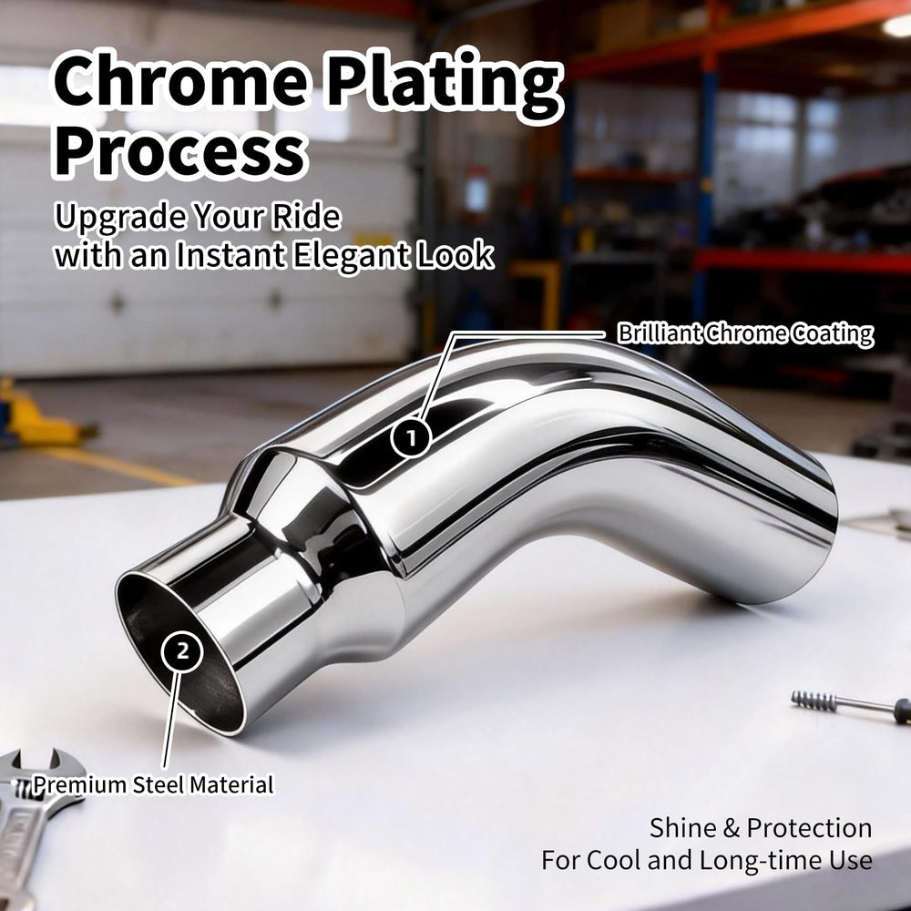 RILMATON chrome finish provides rust resistance and durable appearance.