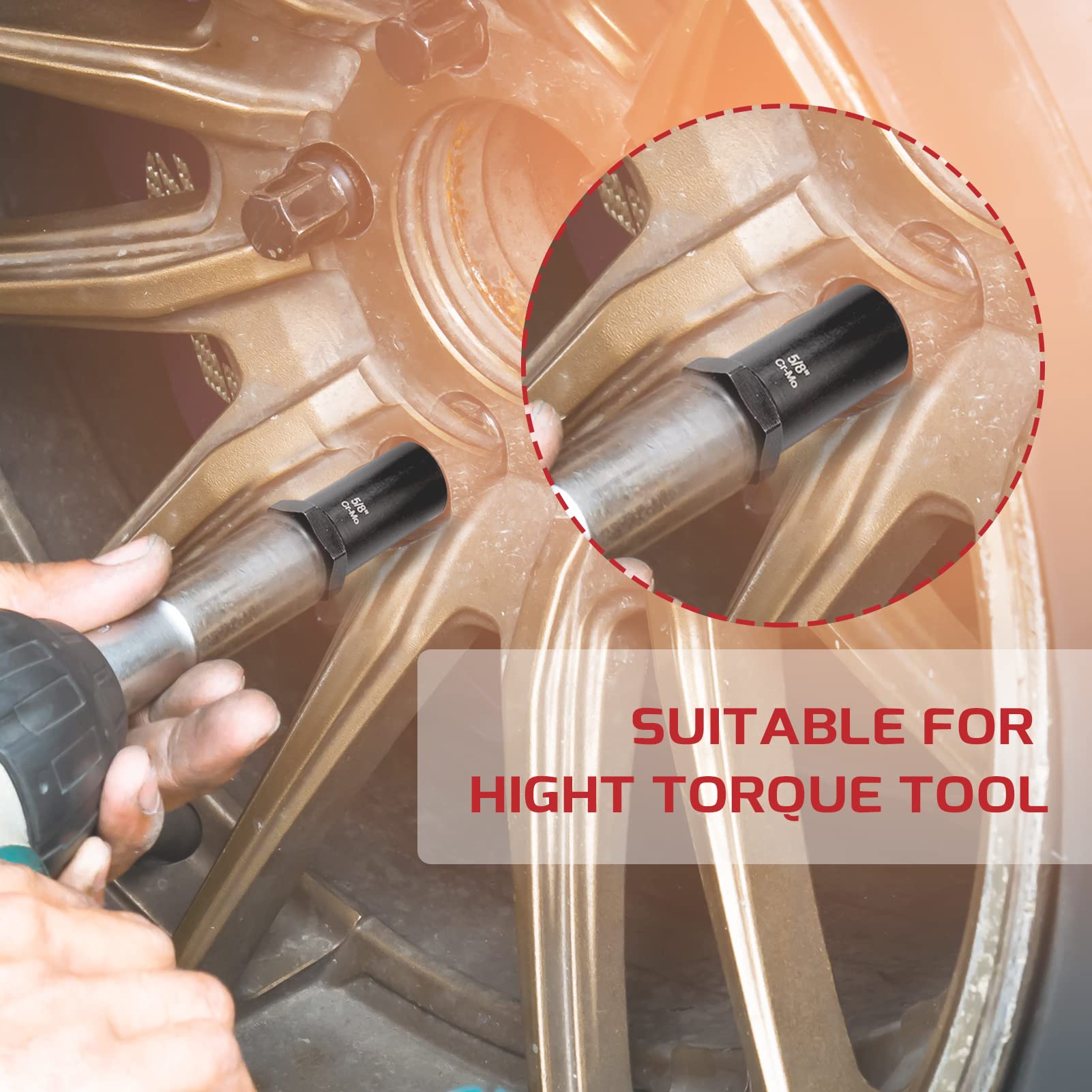 RIMKOLO black oxide finish resists corrosion during wheel maintenance