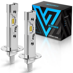 Rimthin H1 fog light with 32k-6000K beam delivering wide, clear illumination for night driving.
