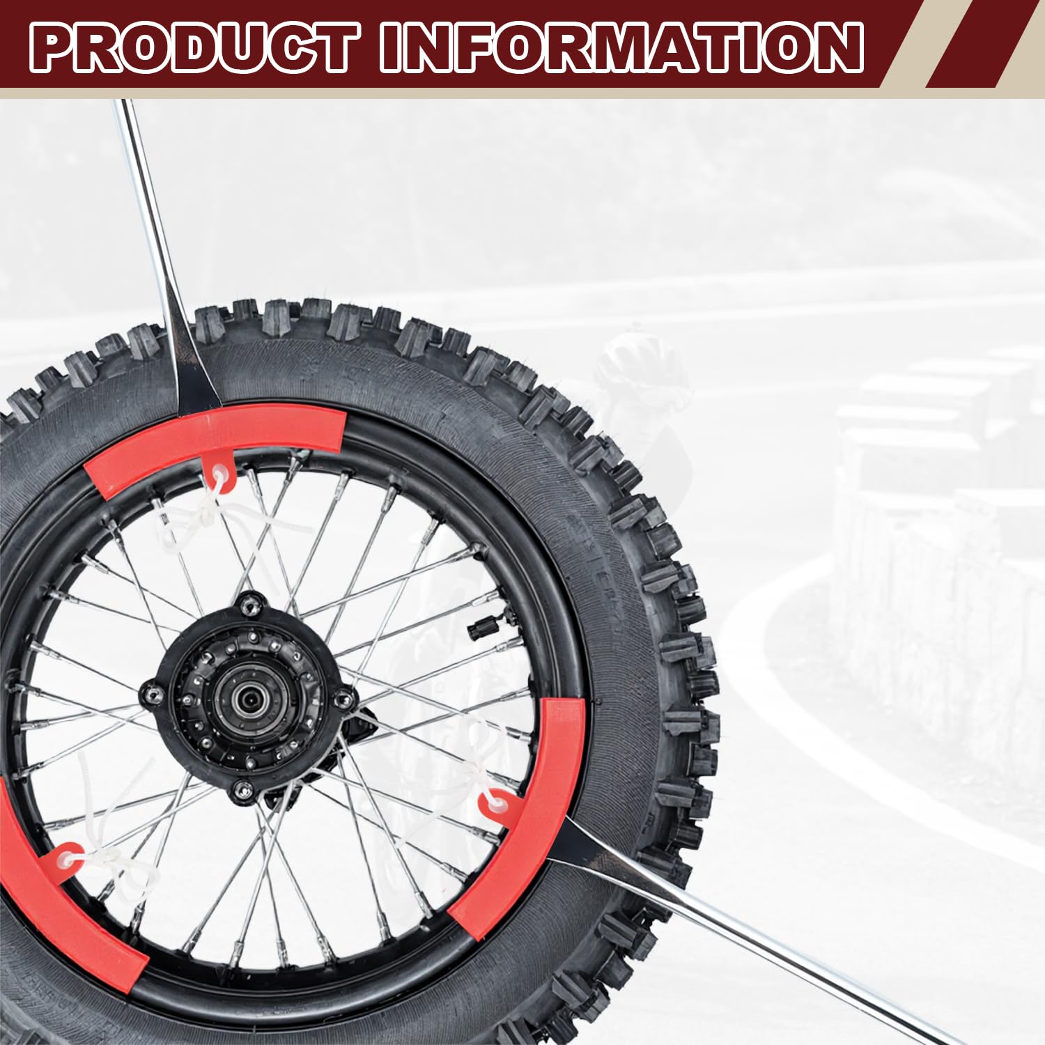 Riseuvo complete tire tool kit ready for motorcycles, ATVs, mowers, and more.