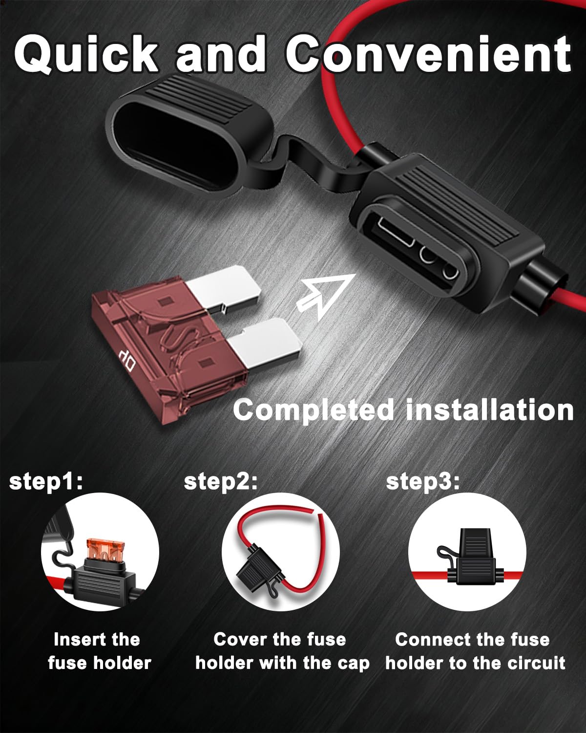 Riseuvo inline fuse holder for cars, trucks, RVs, and boats.