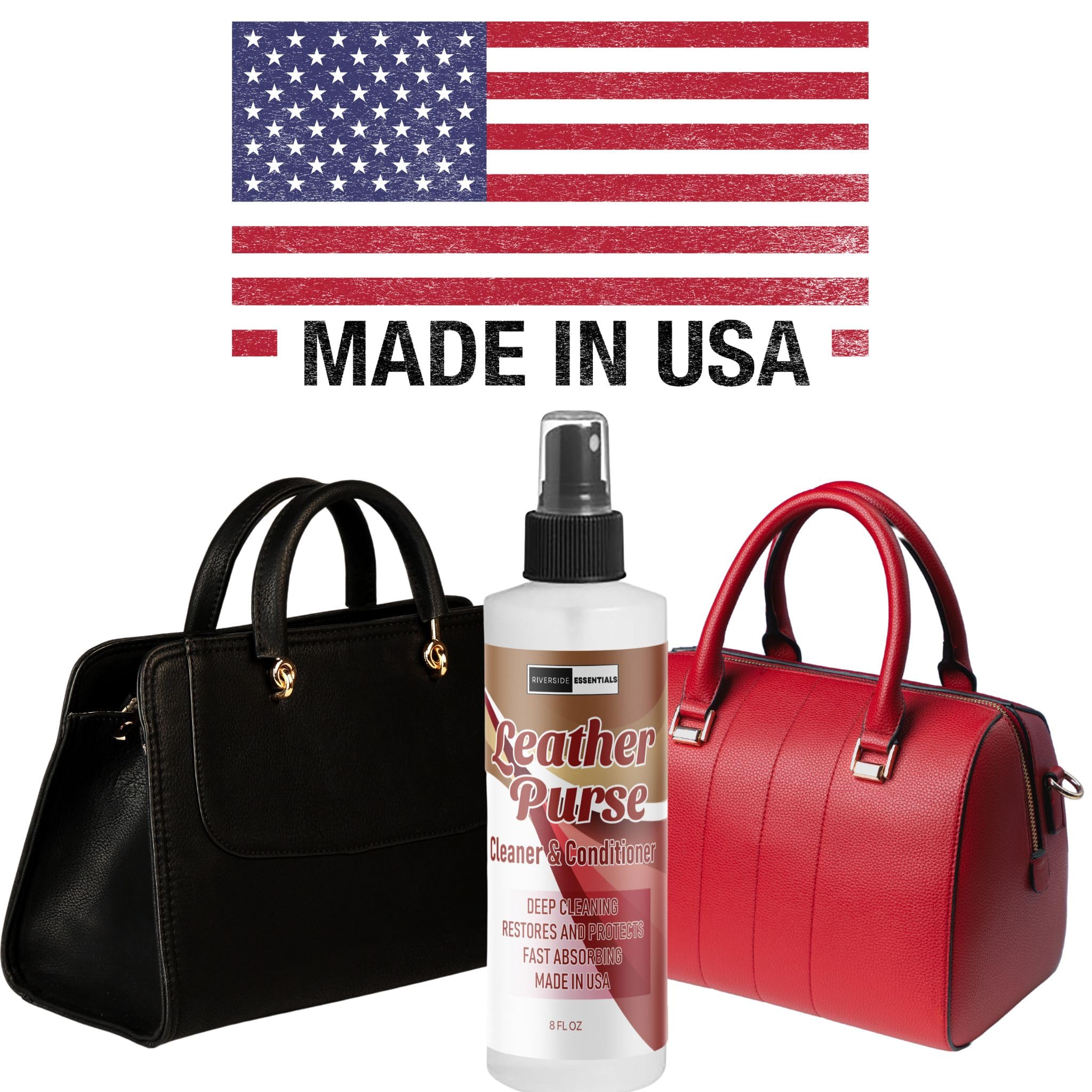 Riverside Essentials Finish Safe Leather Care preserves finishes on designer bags
