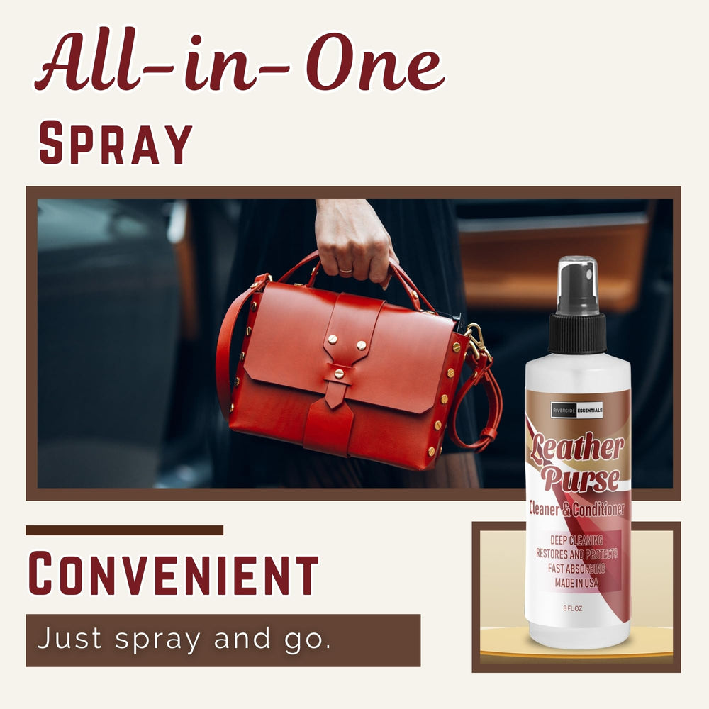 Riverside Essentials Multi-Purpose Leather Care for purses and more