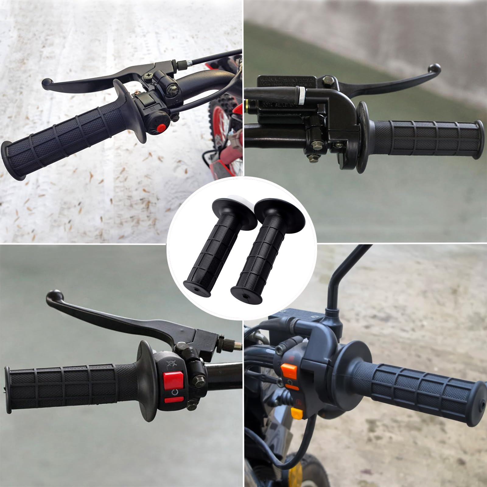 Riyitauto soft rubber grip offers comfortable, non-slip control on dirt bikes