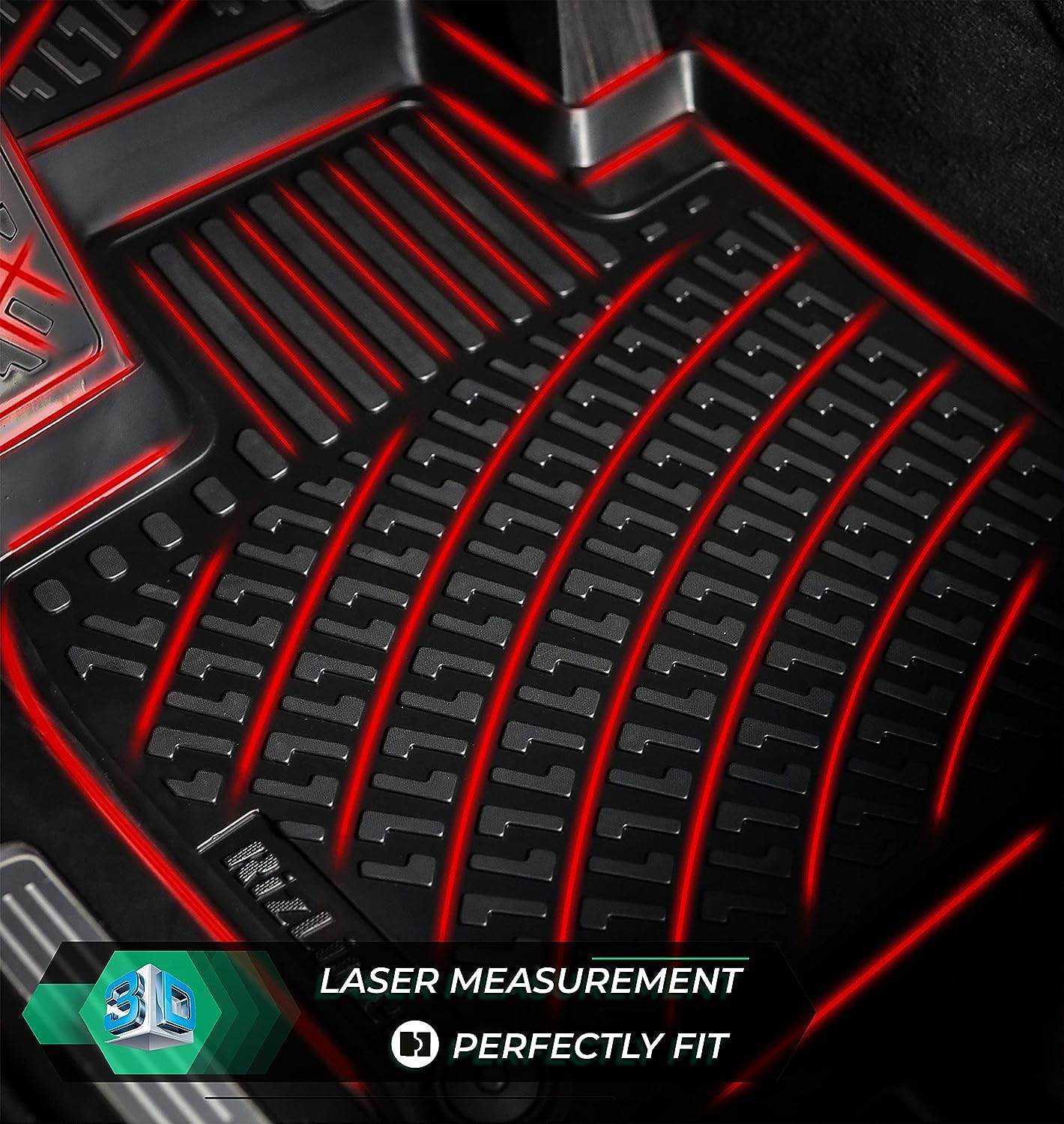 RizLiner BMW 3 Series all-weather mats offering rugged protection and easy cleanup.