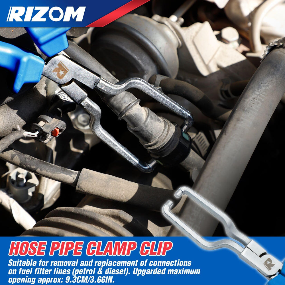 Rizom hose removal pliers closeup highlights precise handling during disconnect