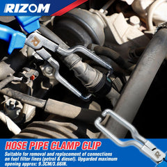Rizom hose removal pliers closeup highlights precise handling during disconnect