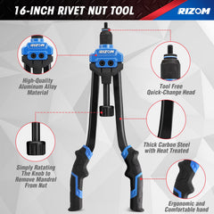Rizom Rivet Nut Tool mandrels 13, precise sizing for fits