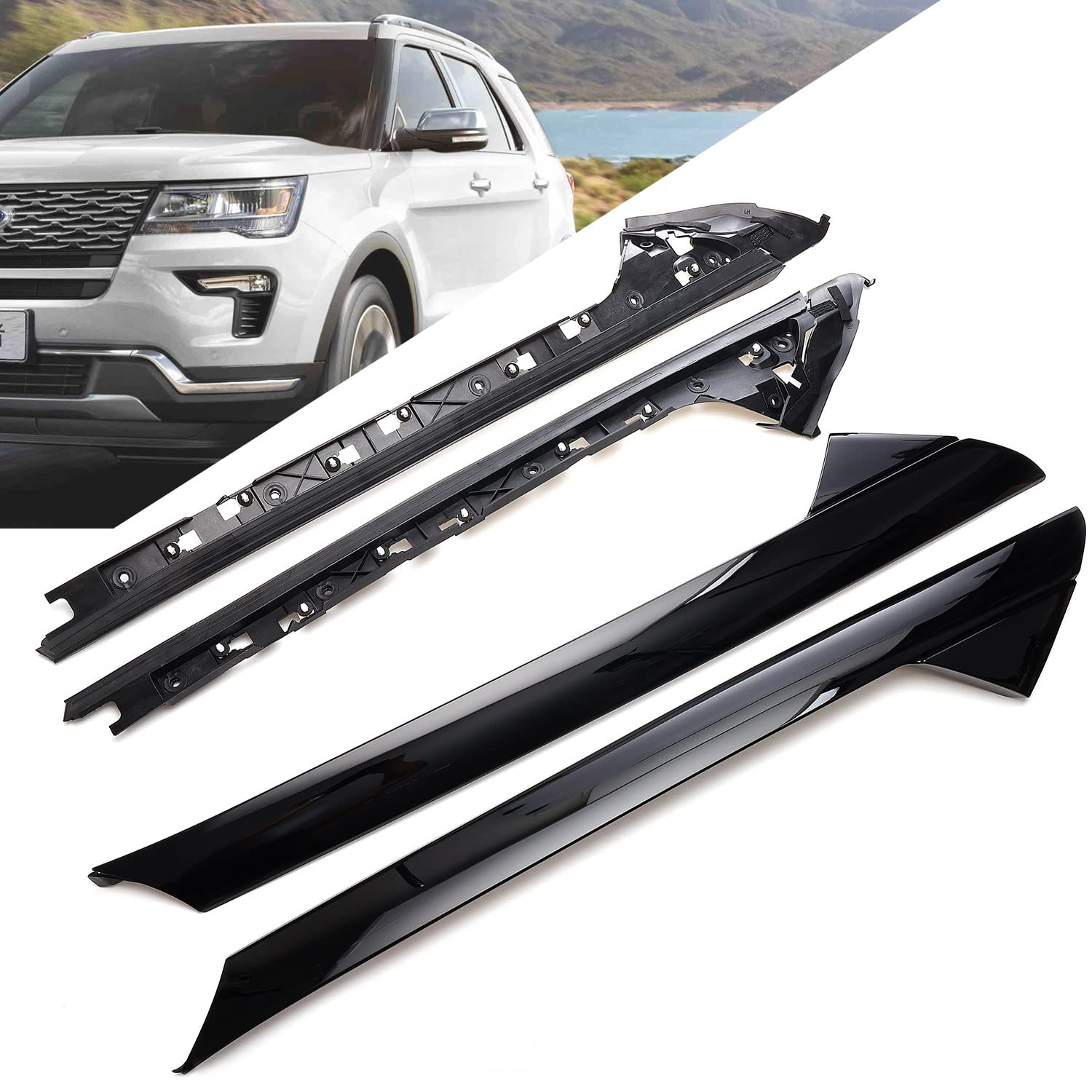 RJSPHH A-pillar outer left molding for Ford Explorer restores factory look and fit