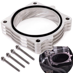 RJSPHH aluminum throttle body spacer design for improved RAM 5.7L HEMI airflow