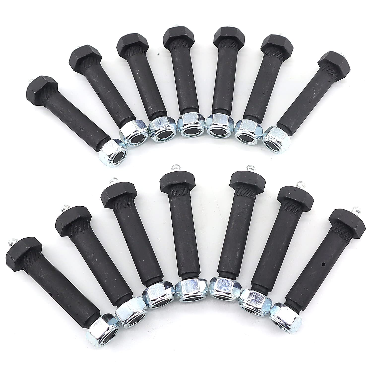 RJSPHH greaseable trailer axle bolt with outer diameter 0.5625 inches for easy maintenance.