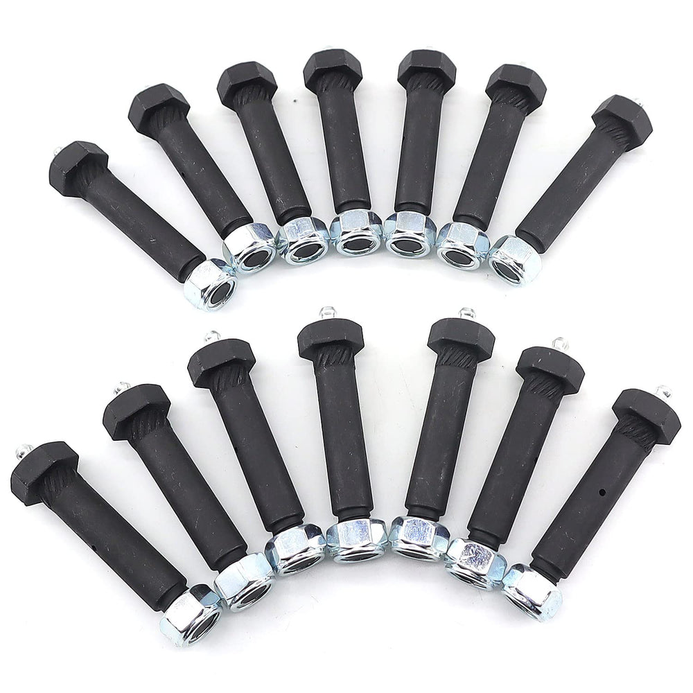 RJSPHH greaseable trailer axle bolt with outer diameter 0.5625 inches for easy maintenance.