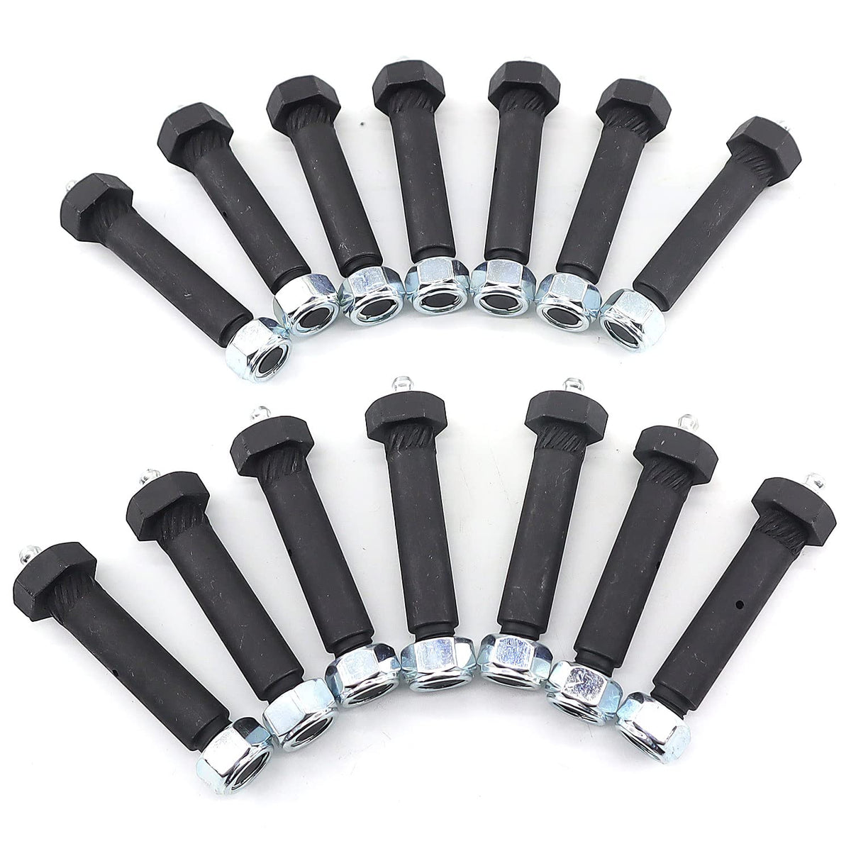 RJSPHH greaseable trailer axle bolt with outer diameter 0.5625 inches for easy maintenance.