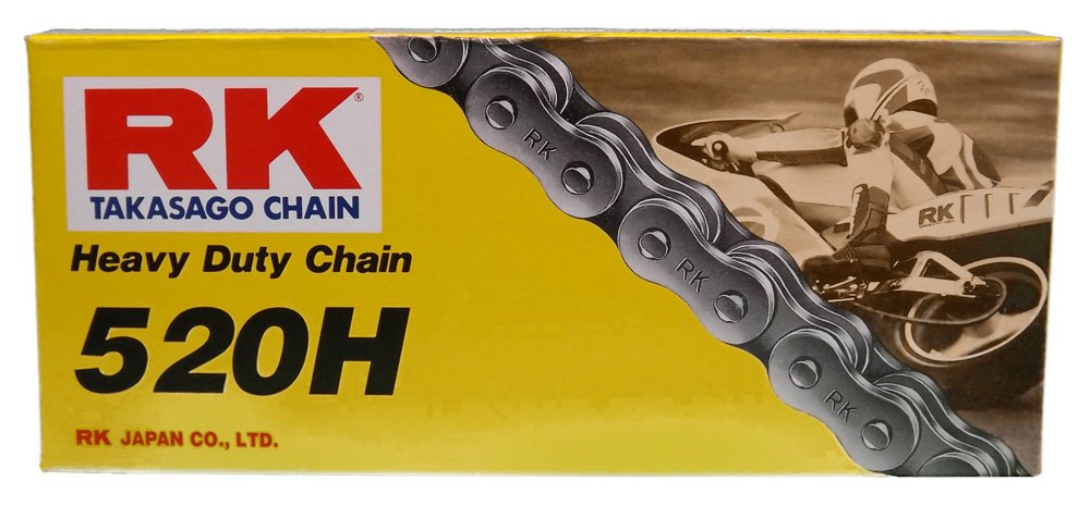 RK Racing Chain M520HD-120 assembled on a bike for durable performance