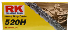 RK Racing Chain M520HD-120 assembled on a bike for durable performance