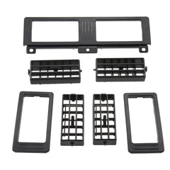 RLB-HILON dash vent center set with two vents and covers in black.