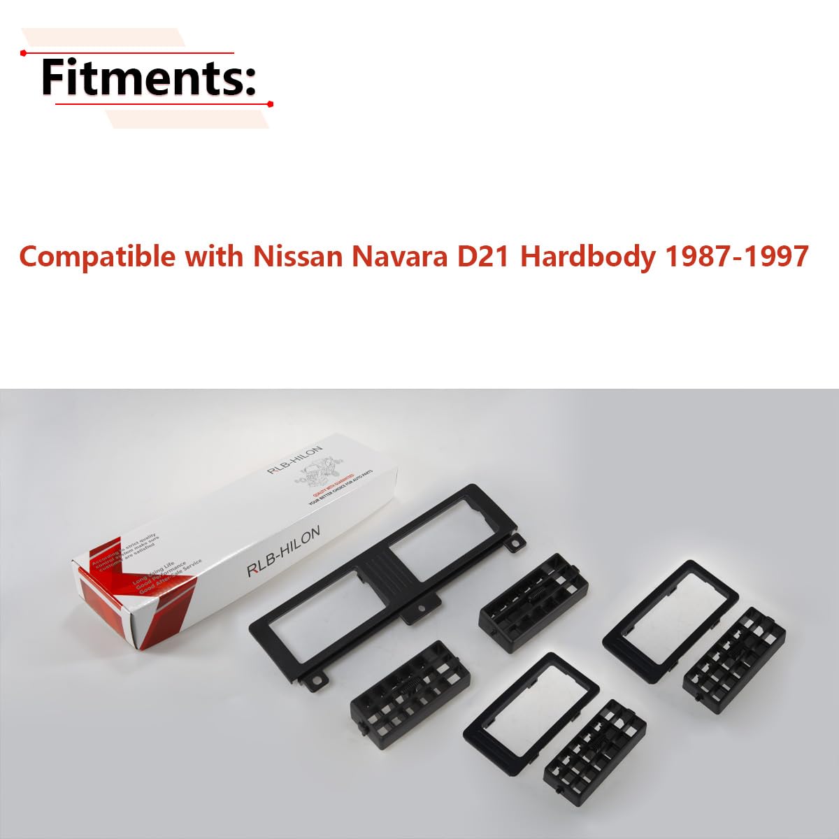 RLB-HILON left dash vent cover, precise Navara D21 fit.